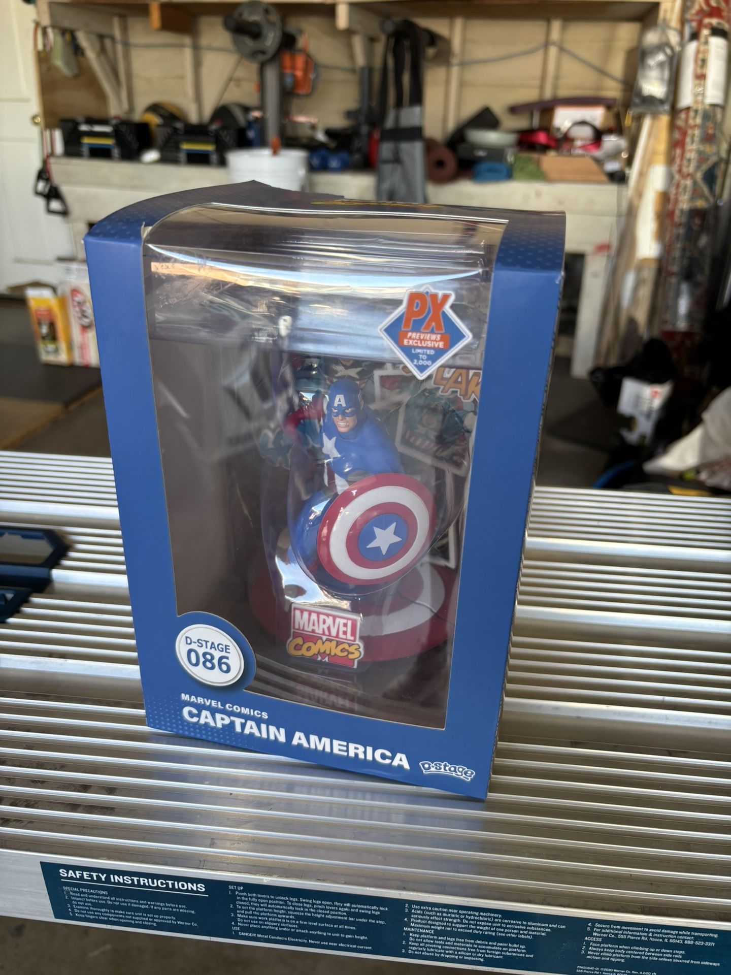 Marvel 60th Anniversary Captain America DS-086 D-Stage Previews Exclusive Statue