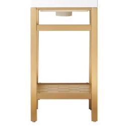 Miseno Ablitas 18" Free Standing Single Basin Vanity Set with Cabinet and Stone Composite Vanity Top