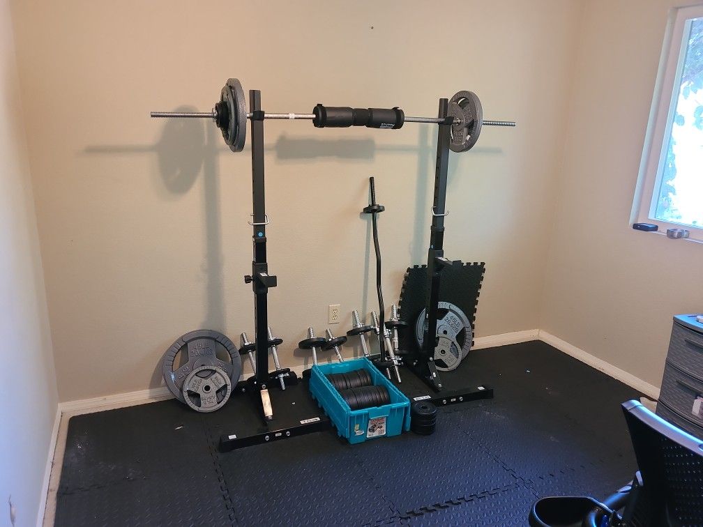 YAHEE WEIGHTS, DUMBELLS, CURL BAR, STRAIGHT BAR