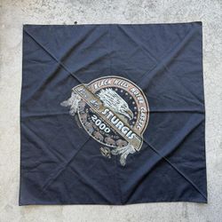 Vintage 2000 Sturgis Black Hills Rally Bandana Black