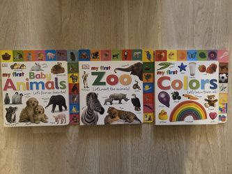 Board Books My First Baby Animals, My First Zoo, My First Colors 