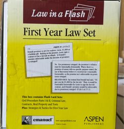 Law in a flash first year law set