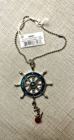 Hanging Boat Wheel (helm) Charm 