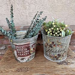 Old Metal Buckets