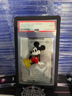 2023 Topps Disney 100 Chrome Mickey Mouse #1 PSA 9