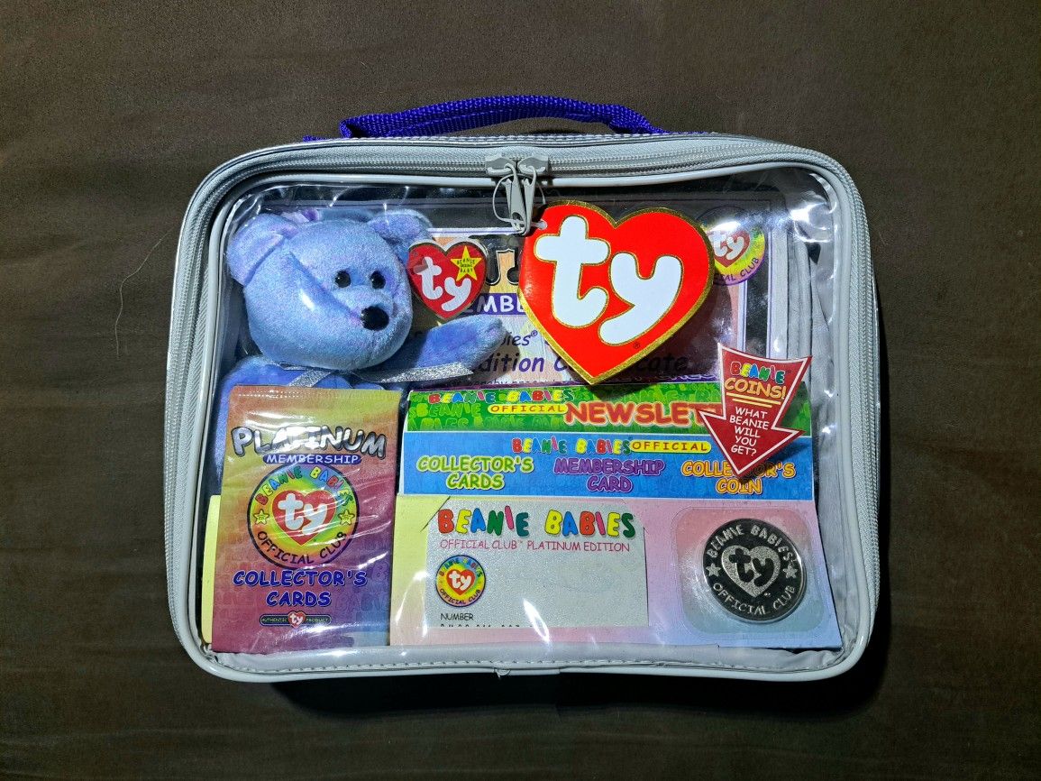 New Sealed Official TY BEANIE BABIES PLATINUM EDITION CLUB KIT RARE VINTAGE COLLECTIBLE 