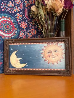 Vintage 90s celestial art