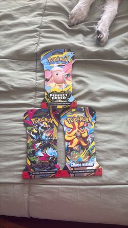 Pokemon cards 3-sealed packs
