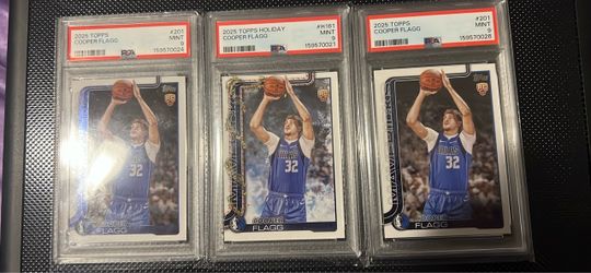 Cooper Flag 3 Grades Card Lot