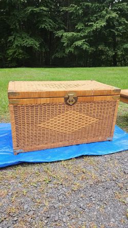 Wicker Storage Trunk