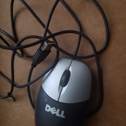 Dell Mouse OEM Genuine Black/Carbon Optical Scroll MO56UO