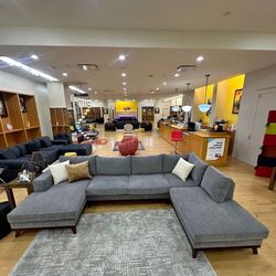 Grey Sectional With Chaise