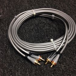 RCA Cable Glod Ends 15ft Long