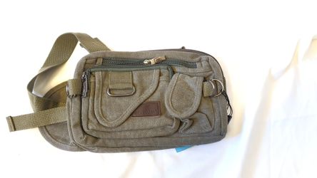 Khaki
Canvas Multi-Functional Fanny Pack/Waist Bag-BRAND NEW