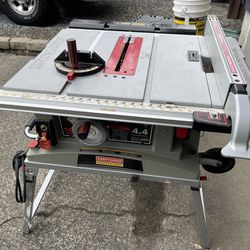 Craftsman Table Saw And Rolling Stand