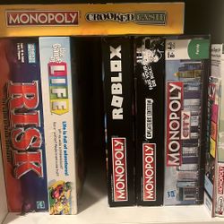 Board Games 10$ Each