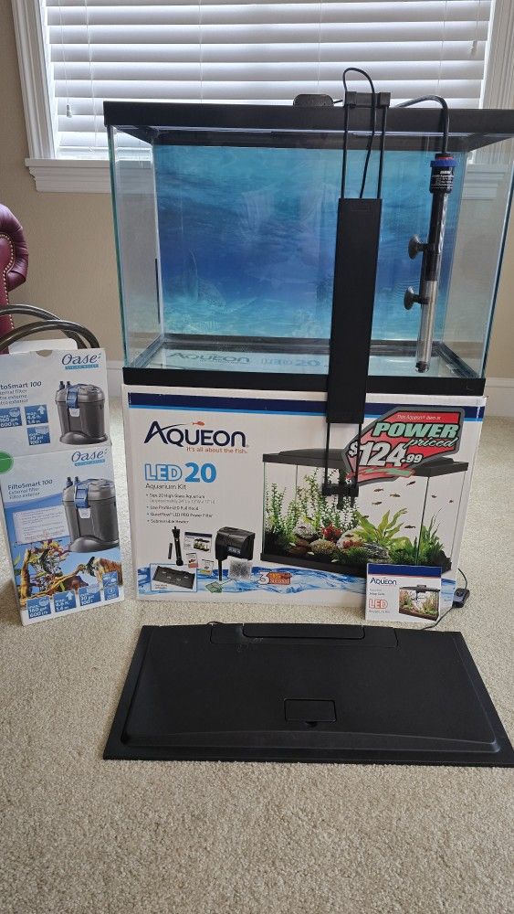20-Gallon Aquarium - Complete Setup