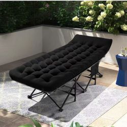 Brand new in box!Camping Cot for Sleeping 75*28" Heavy-Duty 1200D Oxford Foliding Cots for Adults Portable with Mattress for Guest, Travel, Hiking,