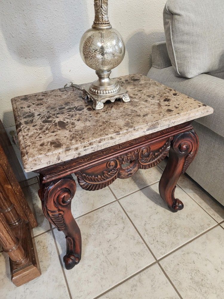 Coffee Table Marble And 2 End Table Bought For $3500