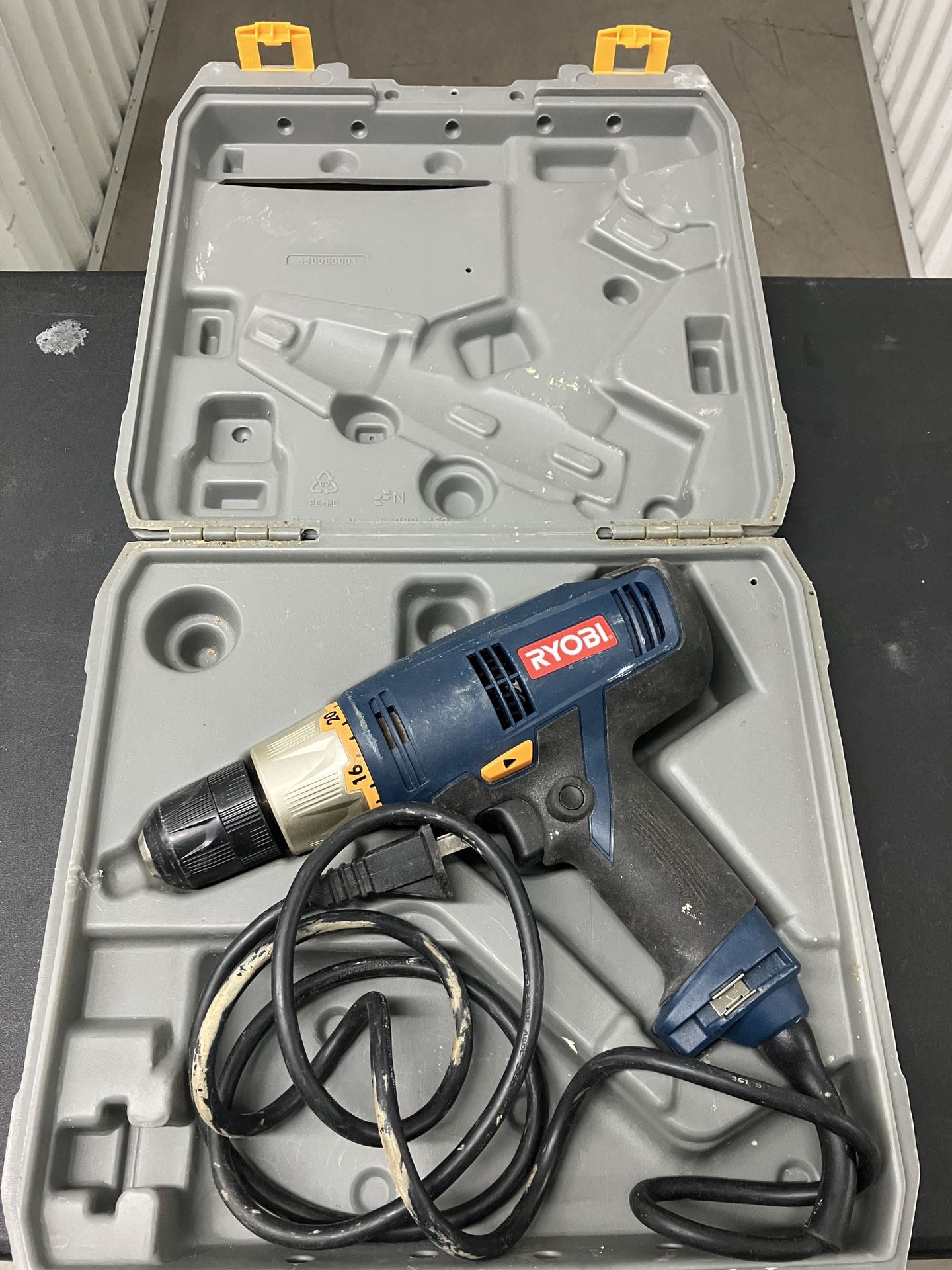 Ryobi electric drill with case