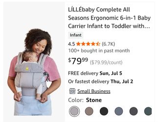 Baby carrier ergonomic like new