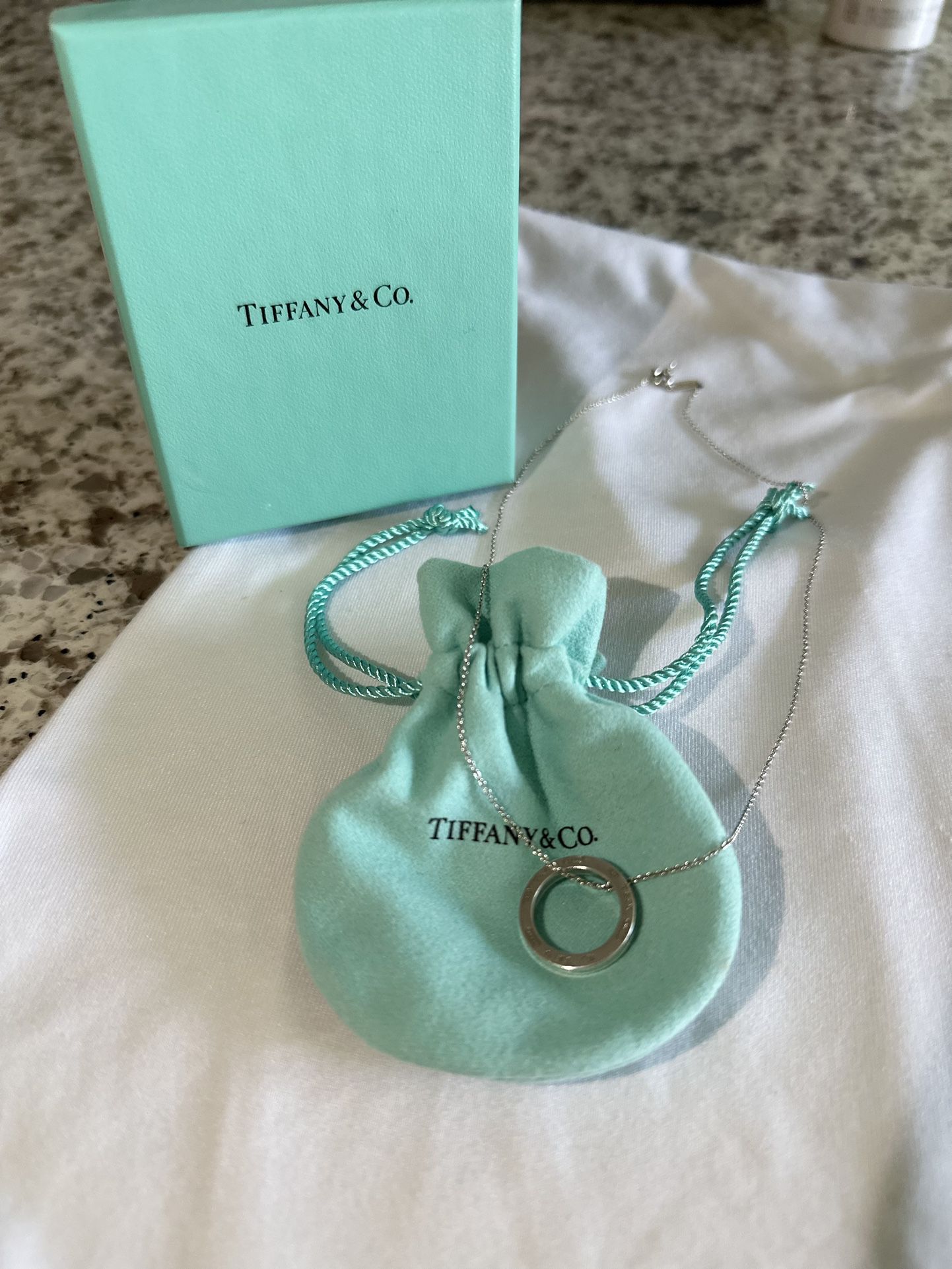 Tiffany & Co- Circle Pendant Necklace 