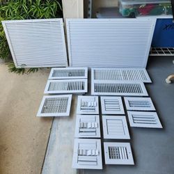 15 Aluminum Vent Covers – Various Sizes – $45 for All!