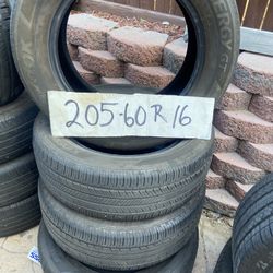 205. 60 R 16 4 Tires