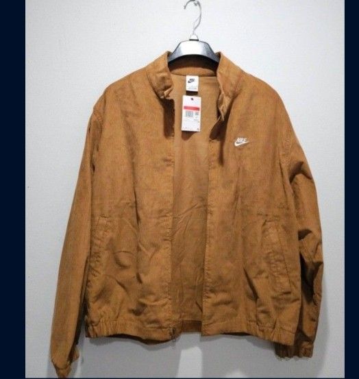 Men's Nike Jacket Large Corduroy Brown