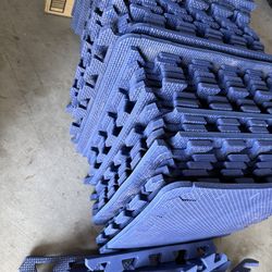 Blue Gym mats  54 total mats each 18 piece is $20