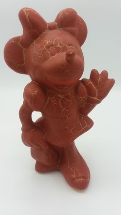 Rustic copper lighting Disney Minne Mouse Ceramic USA orlando Florida made 1989