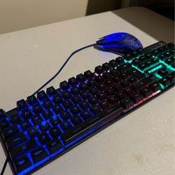 LED USB Keyboard and Mouse Set Flagpower