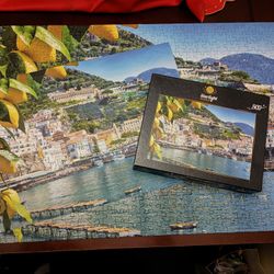 3/$10 🌟 Scenic 500 Piece Puzzle Lemons & Coastal View Of Italy Mediterranean