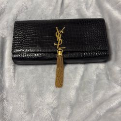 YSL Saint Laurent Crocodile Clutch 