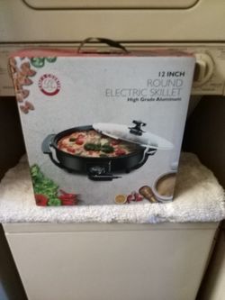 12 inch Round Electric Skillet 