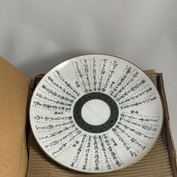 Dish, Plate, porcelain, Vintage 6 ps.