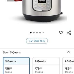 Instant Pot Duo 7-in-1 Mini Electric Pressure Cooker, Slow Rice Cooker, Steamer, Sauté, Yogurt Maker, Warmer & Sterilizer, Includes Free App with over