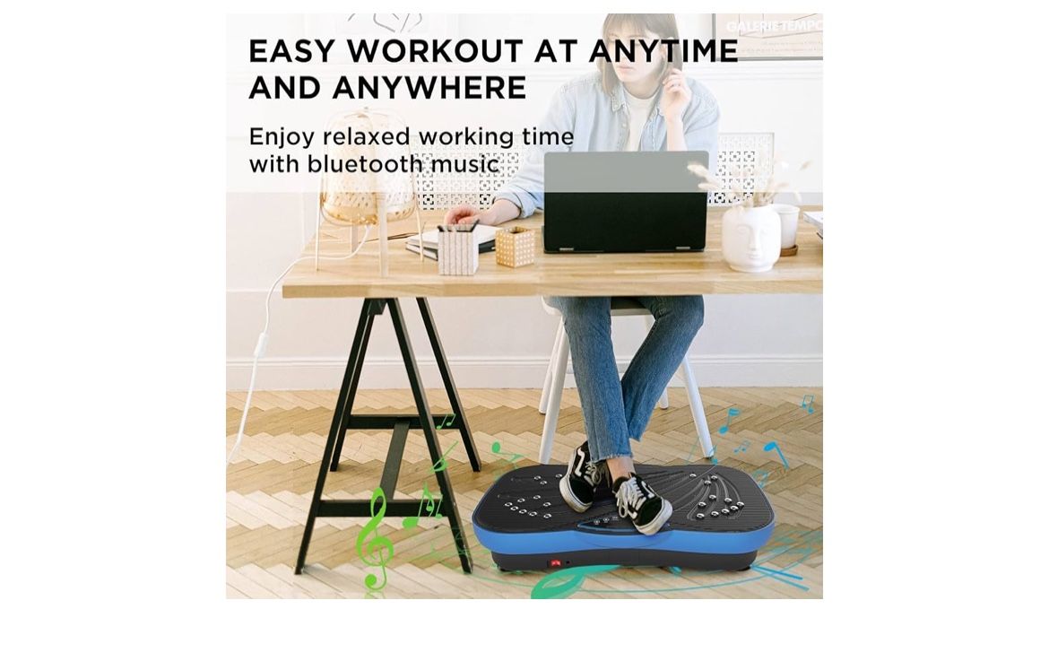 JUFIT Fitness Vibration Plate Exercise Equipment Whole Body