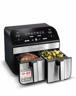 Gourmia 10-Qt Dual Basket Air Fryer
