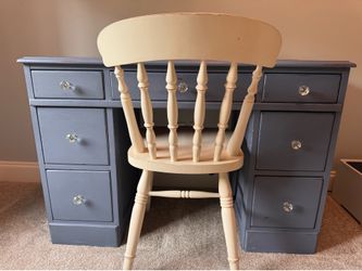 Blue Desk with Chair