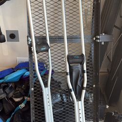 Crutches With Pads & Pocket