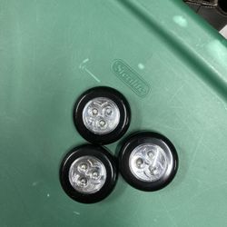 3 Pack LED Battery-Powered Touch Night Light Stick Tap Touch Lamp Stick-on Push Light for Closets