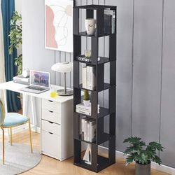 ✌️ Rotating Bookshelf,6 Tier 360 Floor Standing Revolving Bookcase Storage Rack