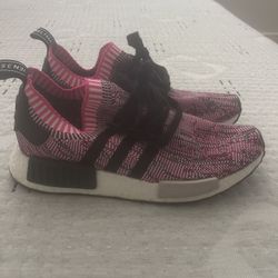 Women’s Adidas Pink/Black NMD Sneakers - Size 8.5