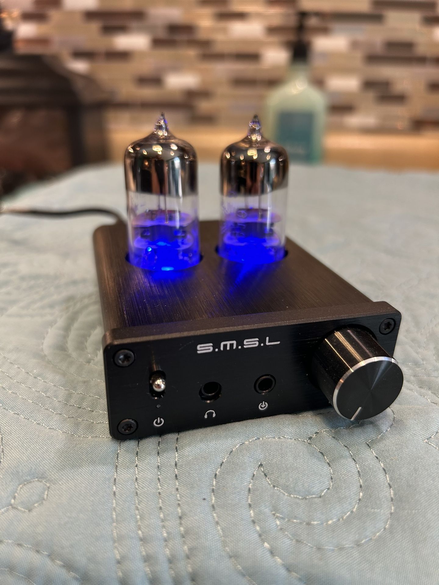 SMSL T2 Vacuum Tube Headphone Amplifier, Mini Audio HiFi Stereo Integrated Amp