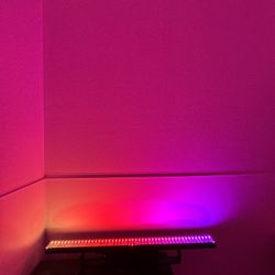 LED Stage Wash Light Bar - 40” 100W DJ Light Bar 3IN1 RGB LED Strobe Beam Lighting Effects Aluminum Alloy DMX Control Sound Activated Uplights for Ev