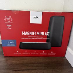 Polk Audio - MagniFi-Mini-AX Atmos Soundbar with Wireless Subwoofer - Black