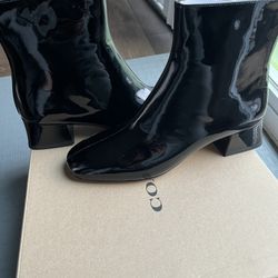 Coach Patent leather Black heel bootie 