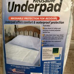 Reusable Waterproof Bed Underpad – Washable - 3 AVAILABLE 