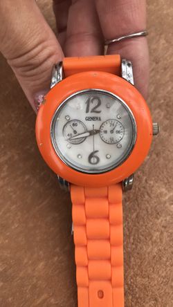 Geneva orange watch